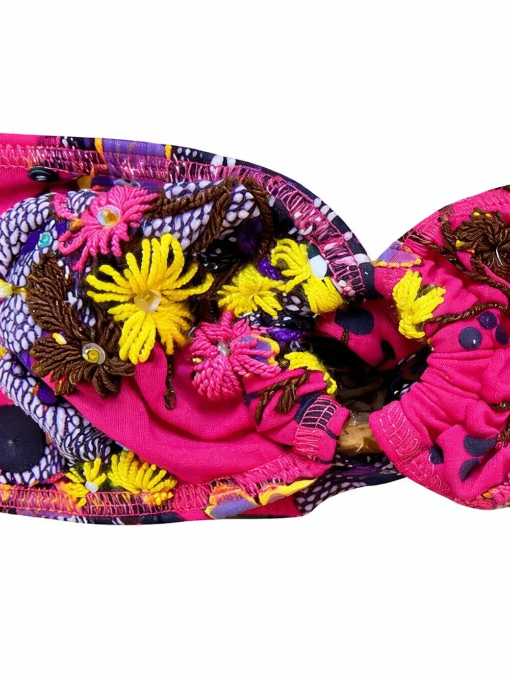Submarine Girls 2pc Cherry Blossoms Bikini Swimsuit Embroidered w/Sequins 14 NWT